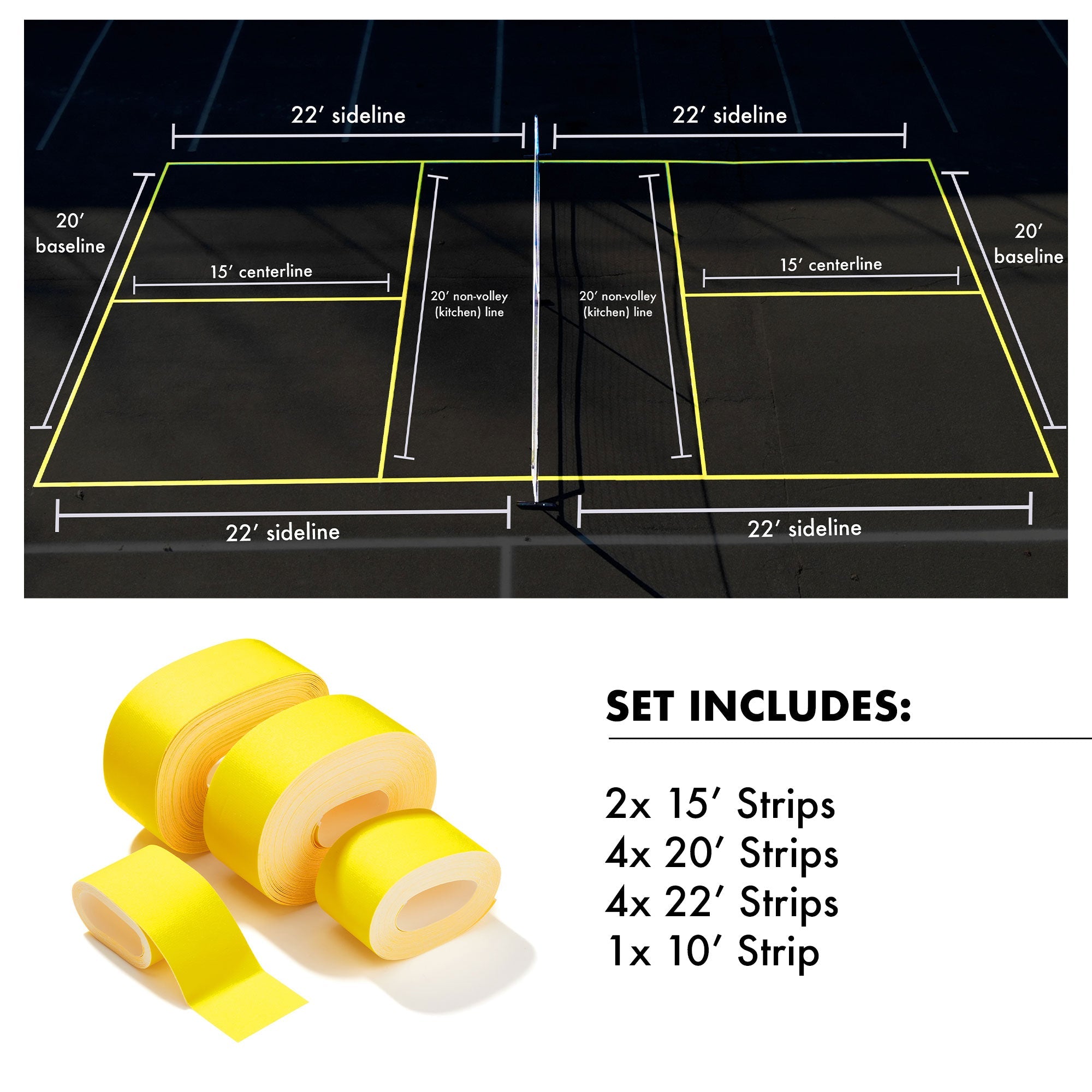 Deals pickleball court set